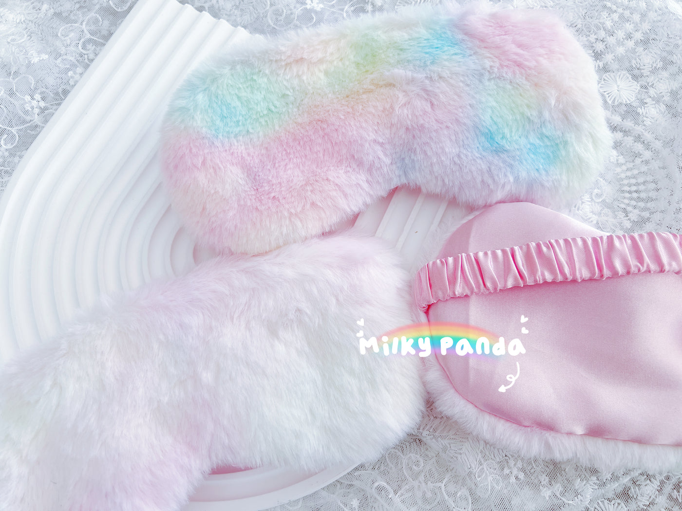 Fluffy eye mask