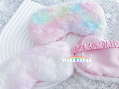 Fluffy eye mask