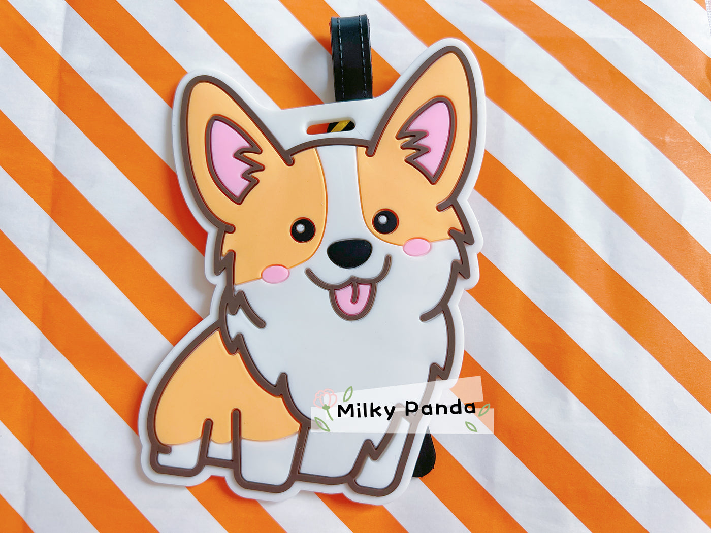 Corgi luggage tag