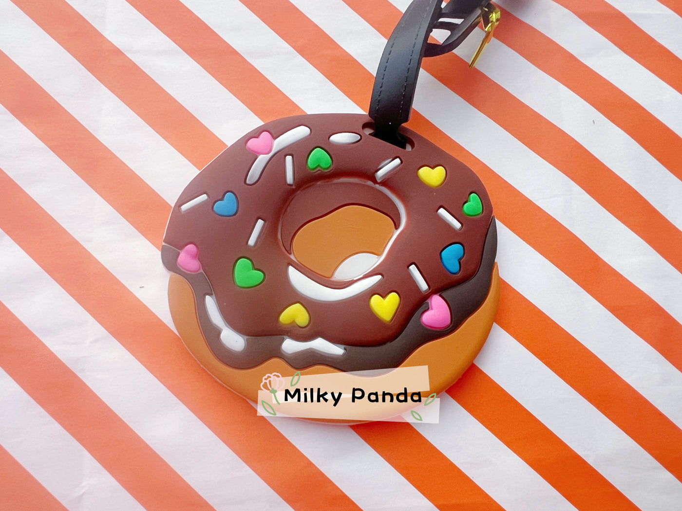 Donut luggage tag