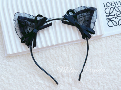 Lace Cat Ear Headband