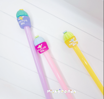 Colorful cactus pen