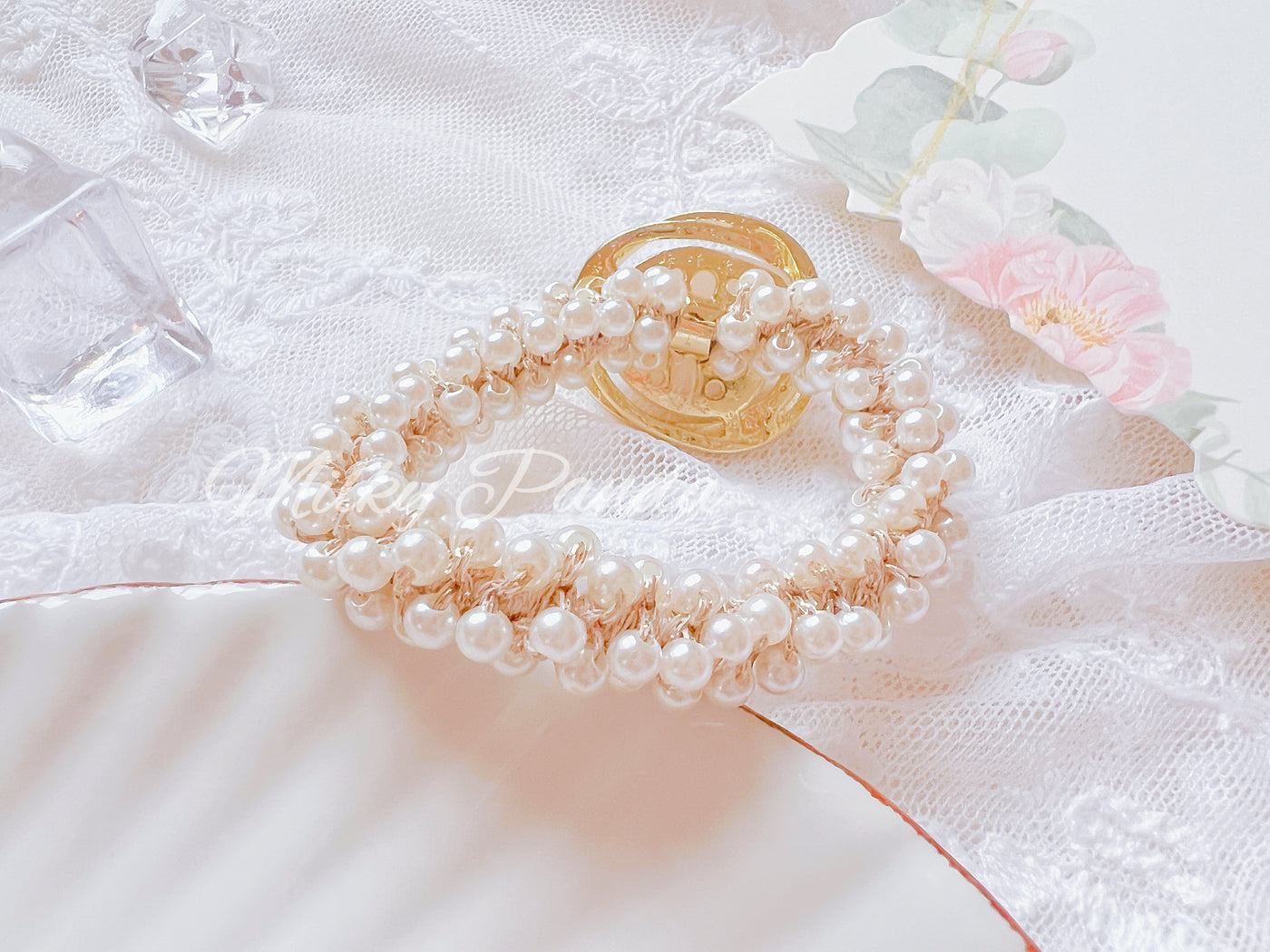 Faux Pearl Hair Tie