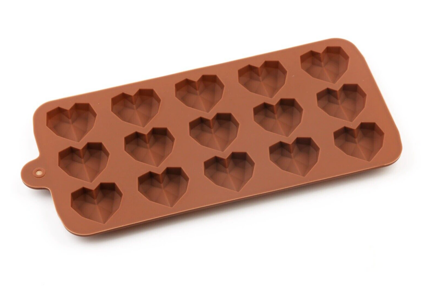 Diamond Shaped Heart Chocolate Mould