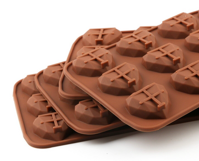 Diamond Shaped Heart Chocolate Mould