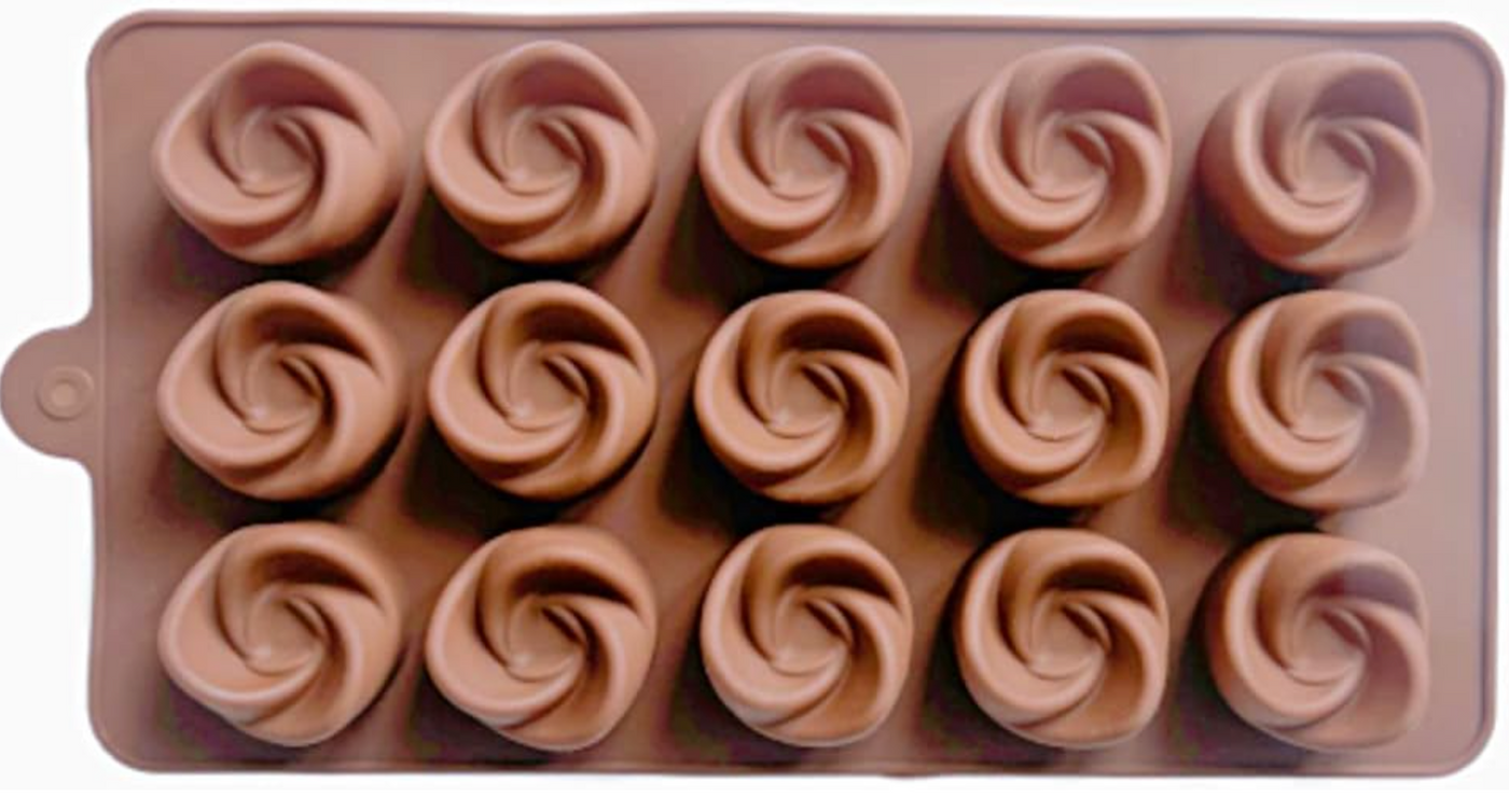 Swirl Flower Chocolate Mould