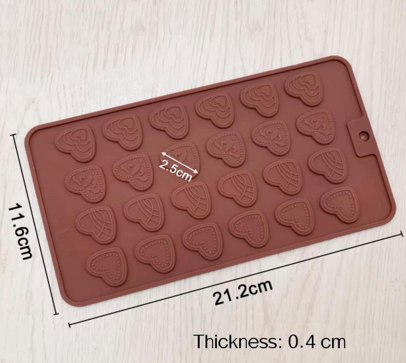 Heart Thin Chocolate Mould
