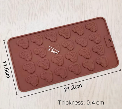 Heart Thin Chocolate Mould