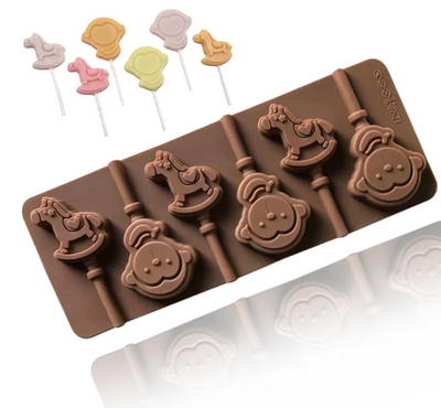 Monkey Silicone Lollipop Mould