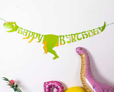 Dinosaur Party Banner