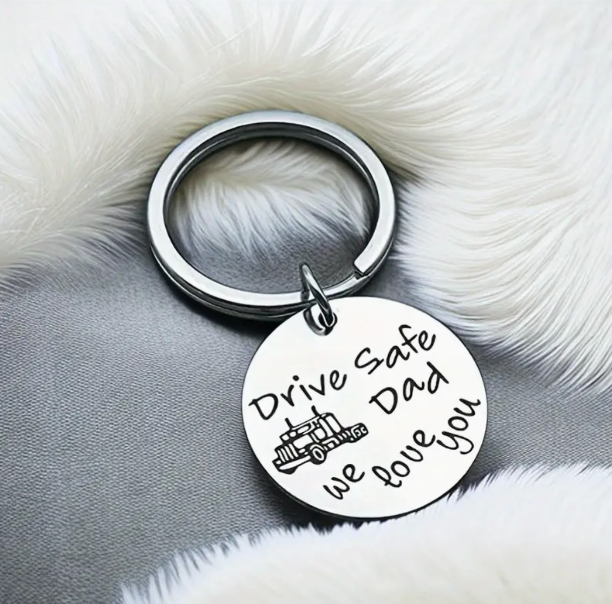 Drive Safe Dad Keyring