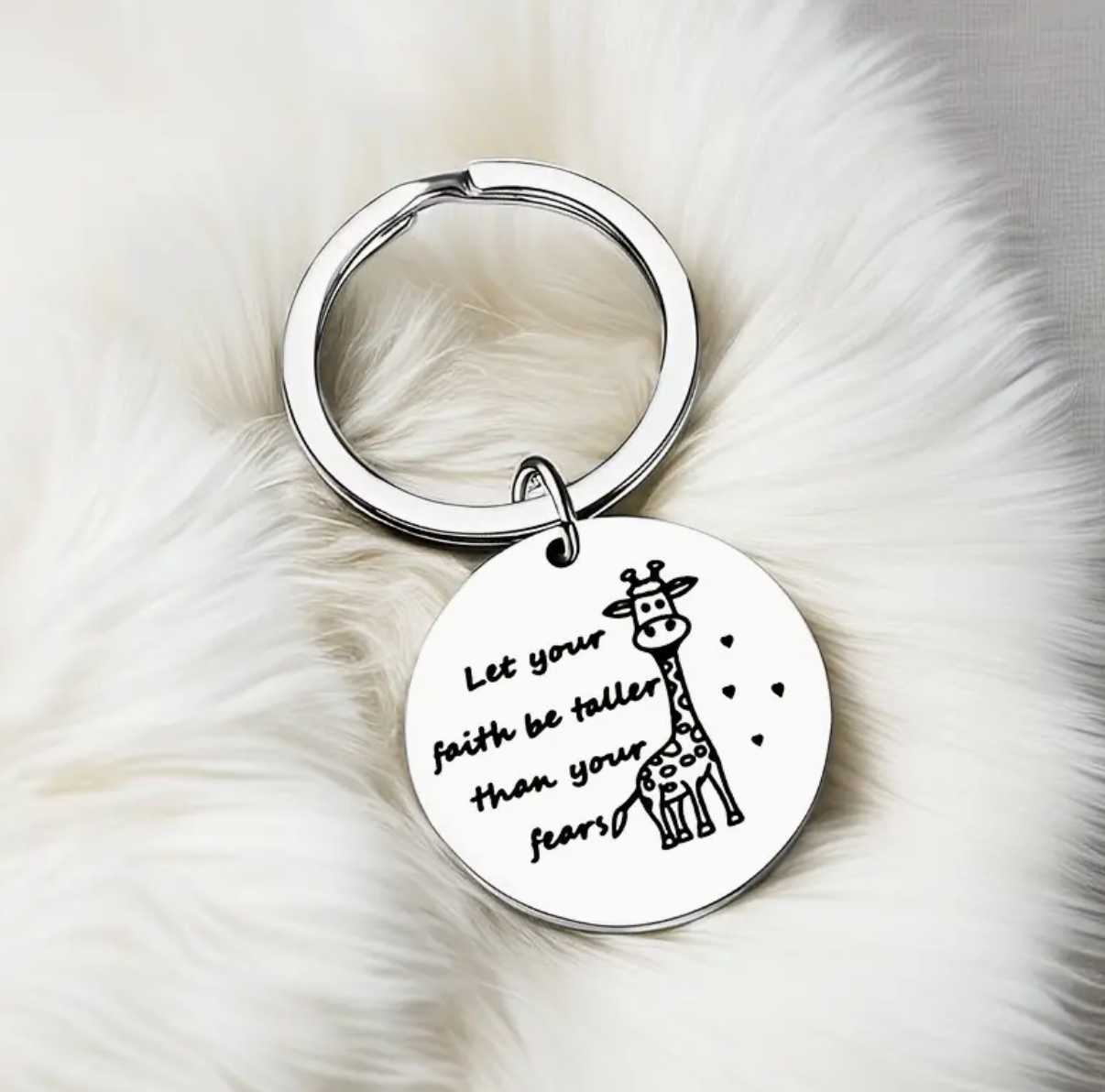 Giraffe Spiritual Keyring