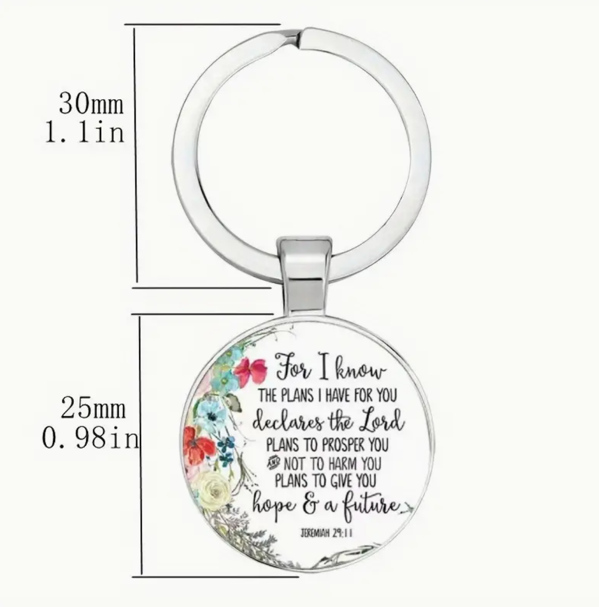 Bible Verse Keyring