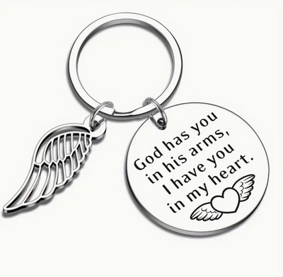 God Has You In His Arms Keyring