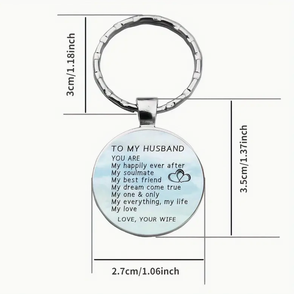 Husband Keyring