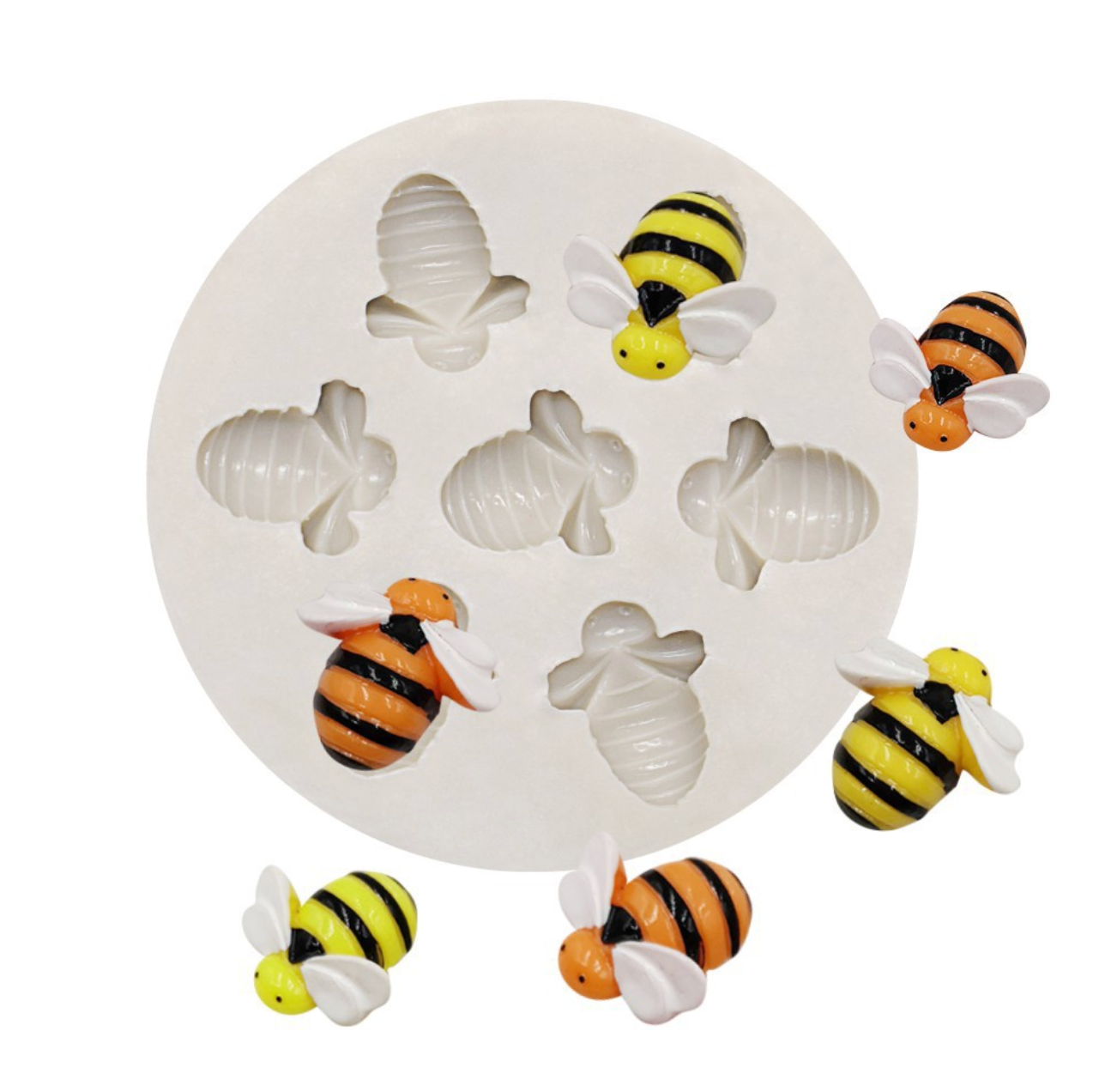 7 Pcs Bee Fondant Mould