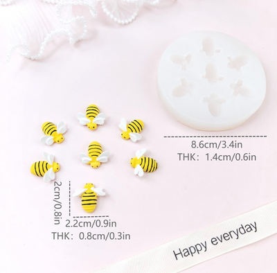 7 Pcs Bee Fondant Mould
