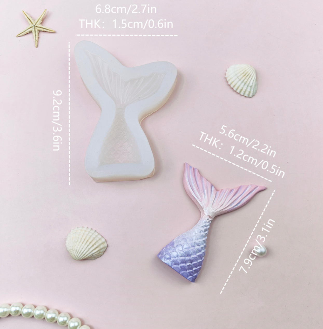 Mermaid Tail Fondant Mould