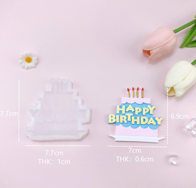 Happy Birthday Fondant Mould