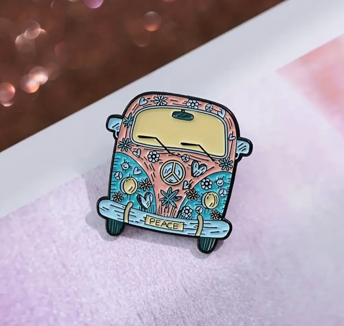 Cartoon Bus Pin