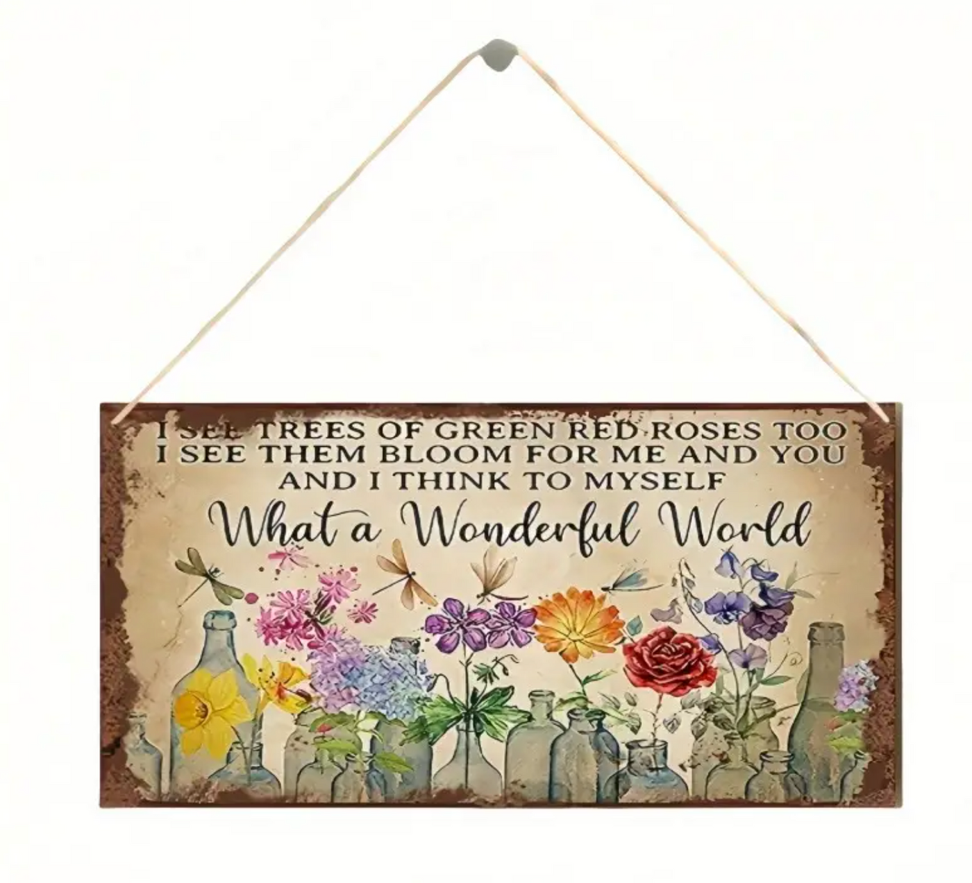 Garden Flowers Wall Plaque