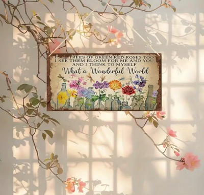 Garden Flowers Wall Plaque