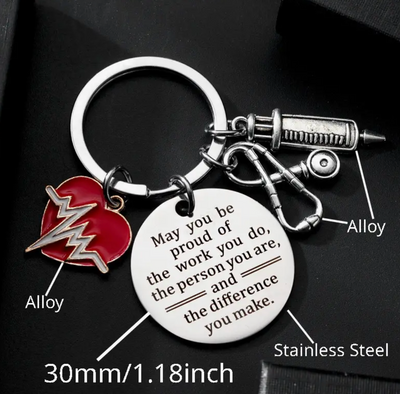 Doctor - Nurse Keyring