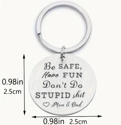 Drive Safe Keyring