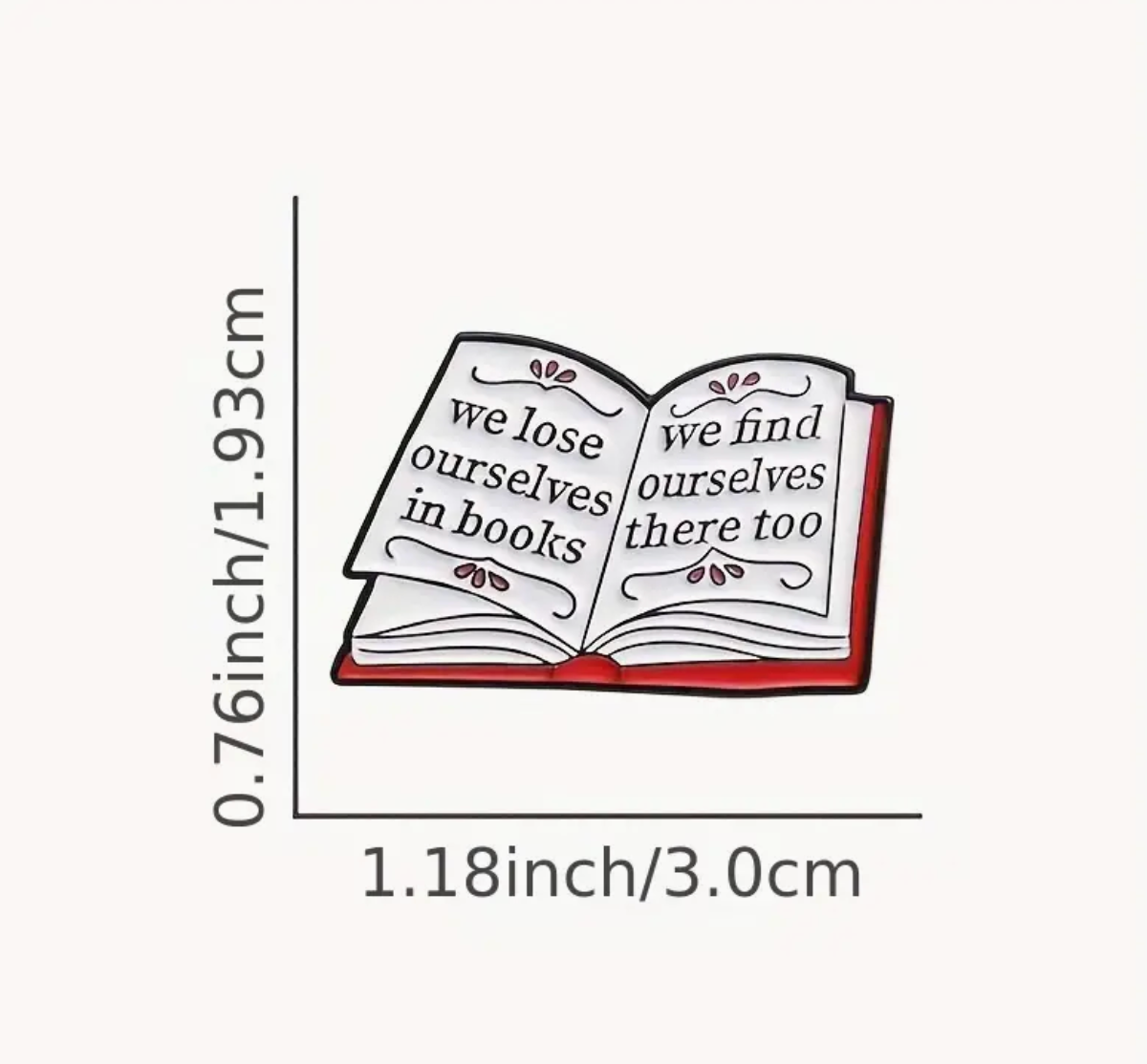 Book Lover Pin