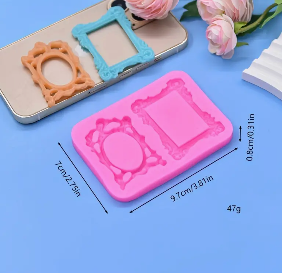 Vintage Frame Fondant Mould