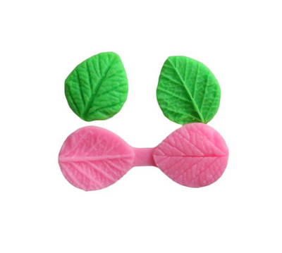 2 Cavity Leaves Fondant Mould
