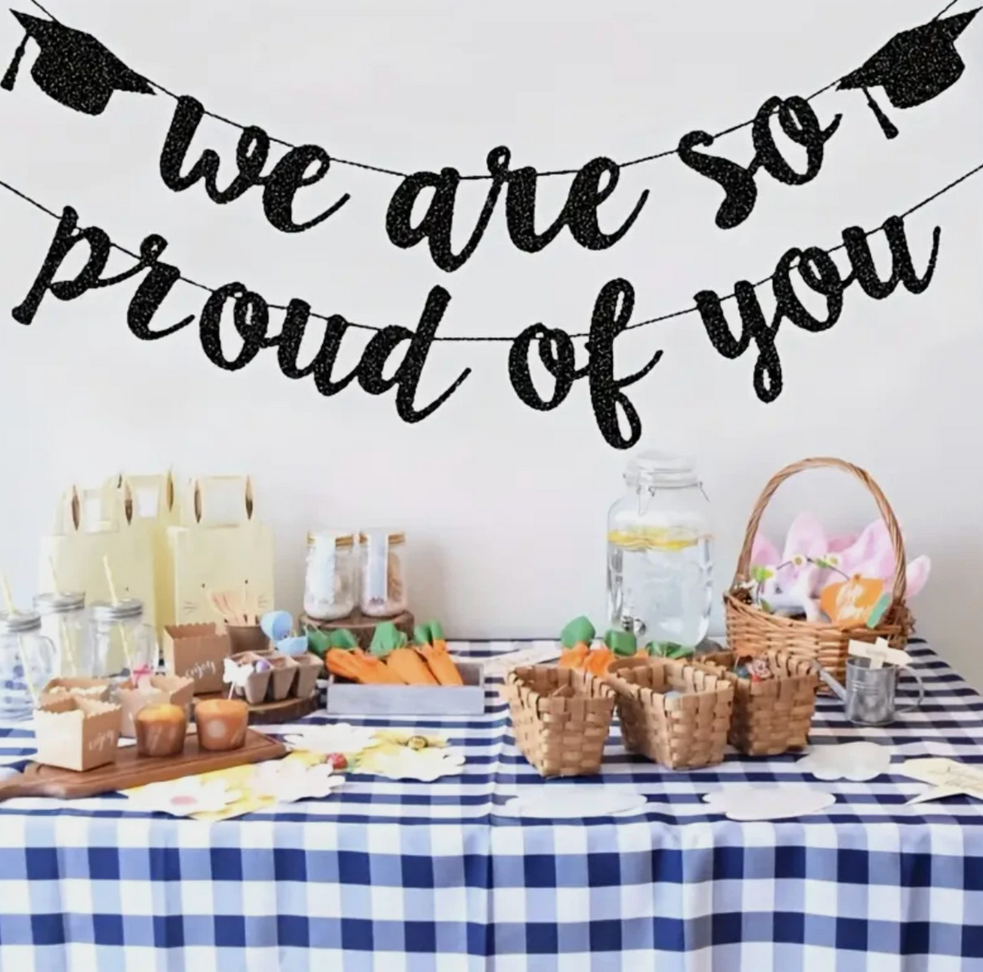 Glittery Graduation Banner