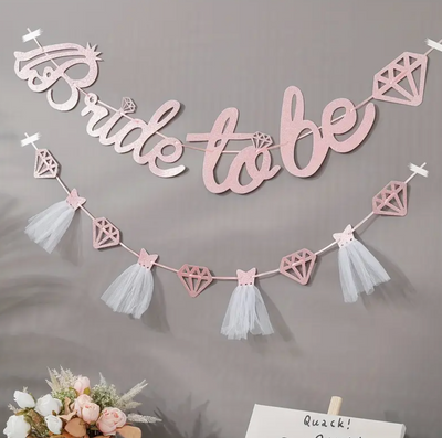 Bride To Be & Tulle Skirt Banner