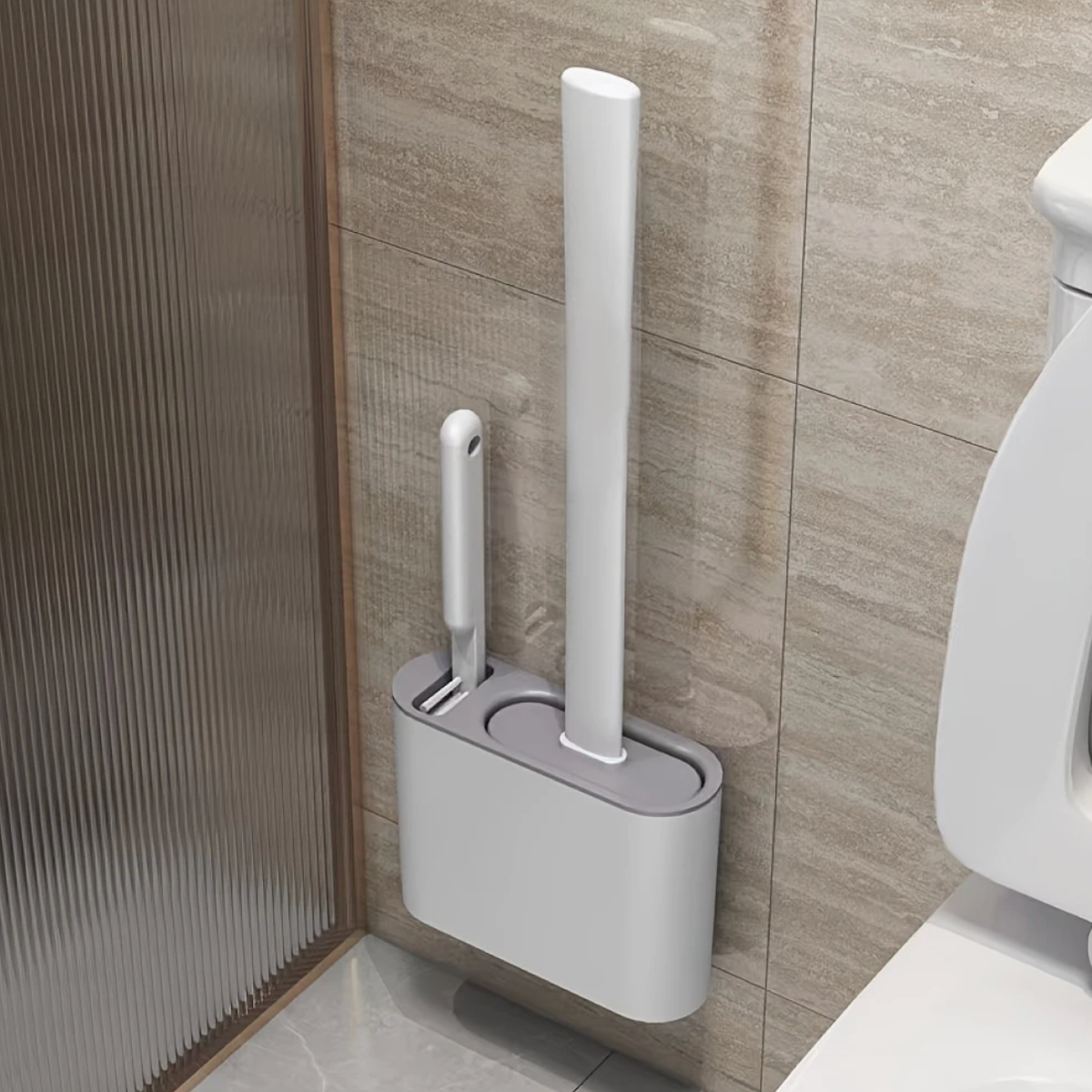 Wall Mounted Toilet Brushes Set