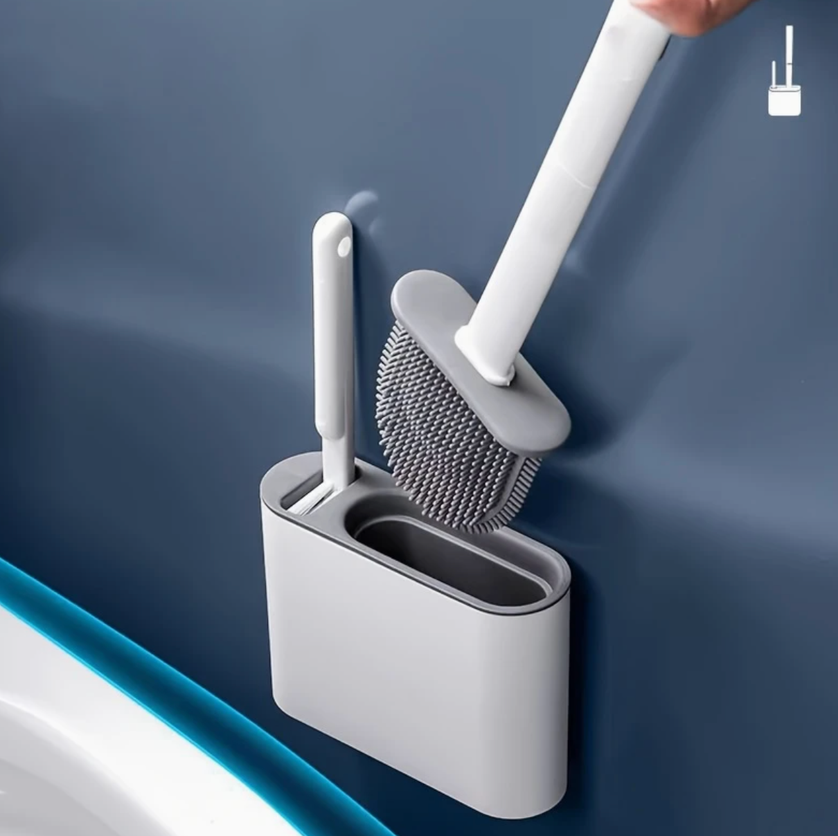 Wall Mounted Toilet Brushes Set