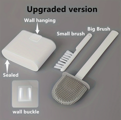 Wall Mounted Toilet Brushes Set