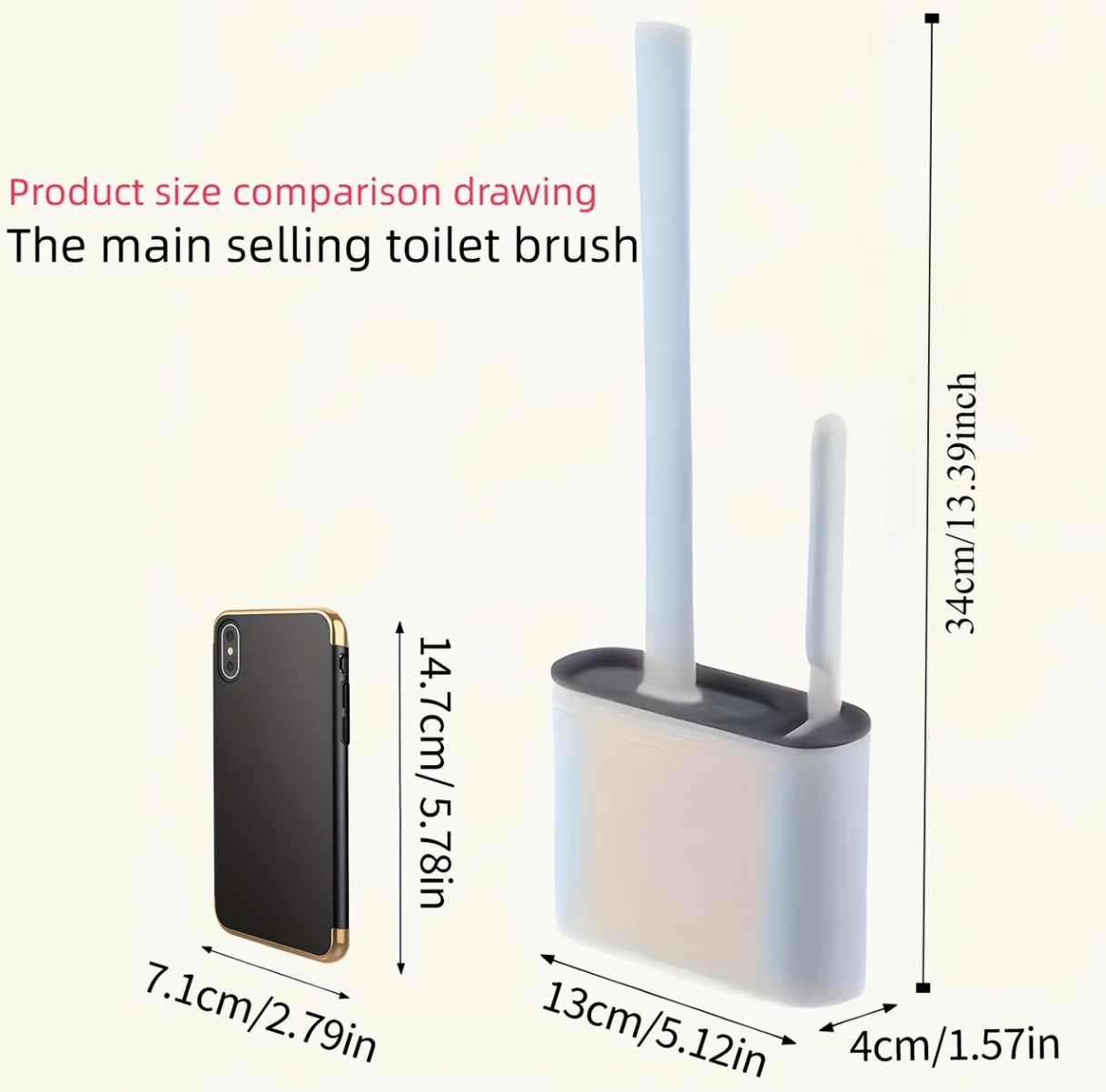 Wall Mounted Toilet Brushes Set