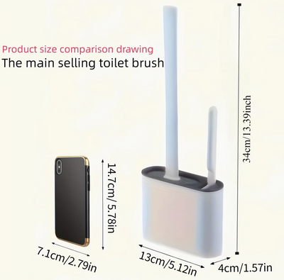 Wall Mounted Toilet Brushes Set