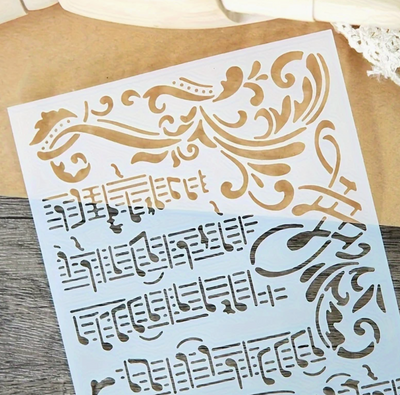 Musical Notes Stencil