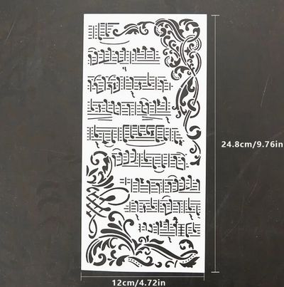 Musical Notes Stencil