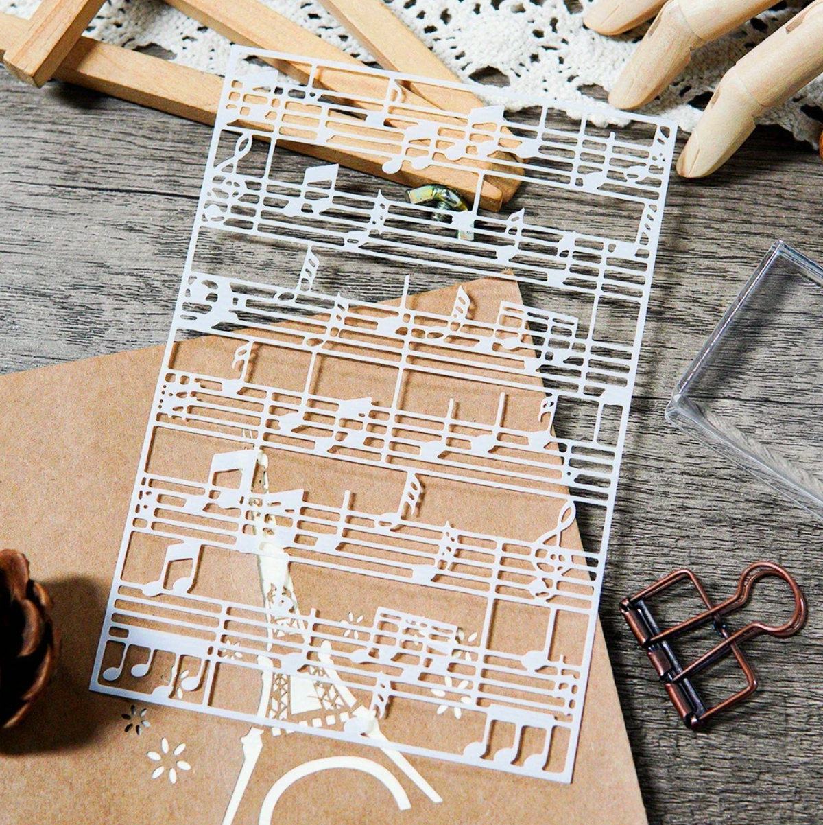 Musical Notes Stencil