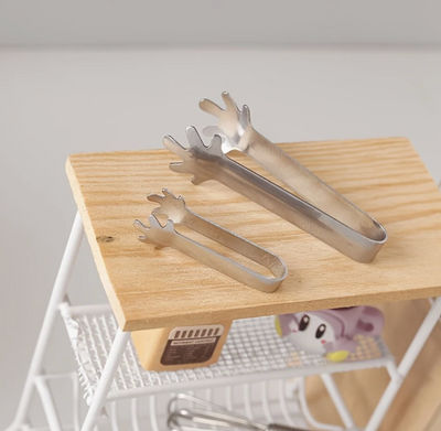 2 Pcs Mini Tongs