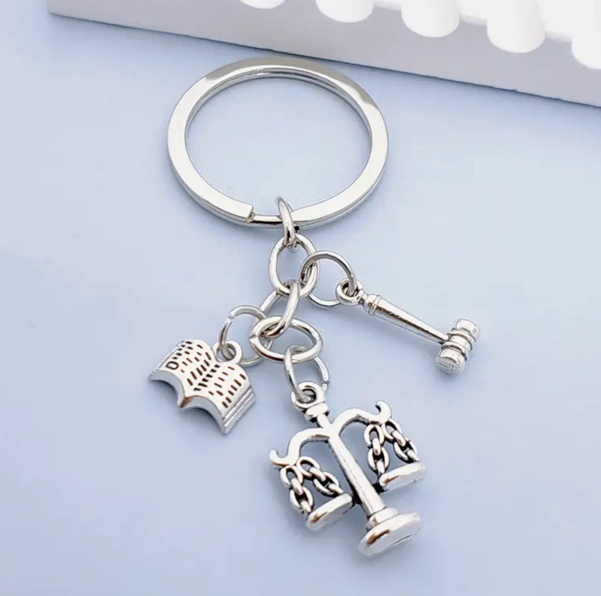 Justice Scale Keyring