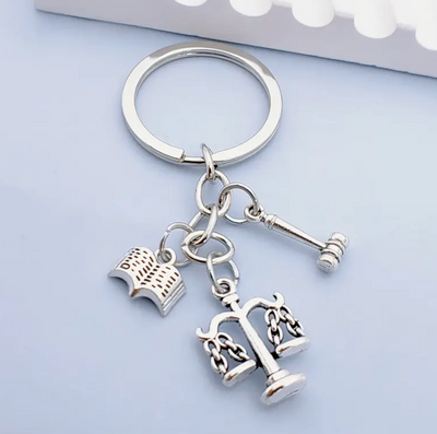 Justice Scale Keyring