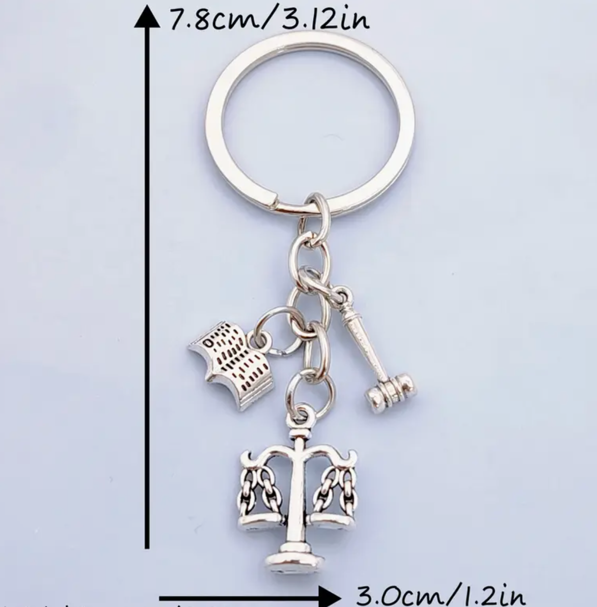 Justice Scale Keyring