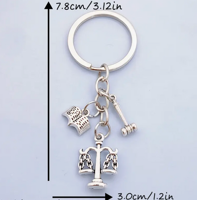 Justice Scale Keyring