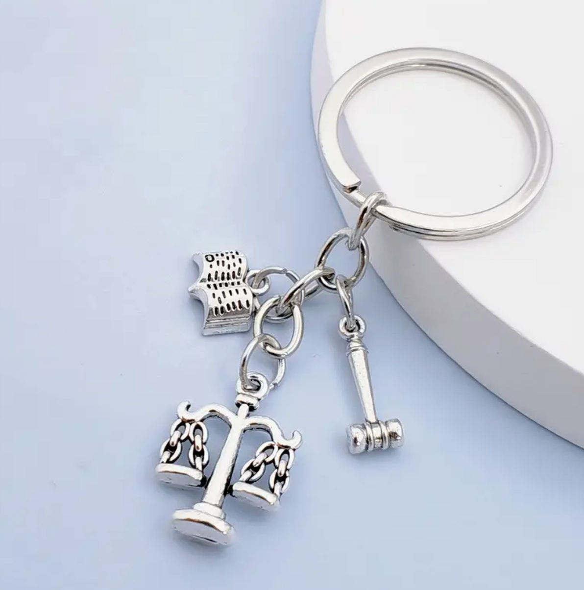 Justice Scale Keyring