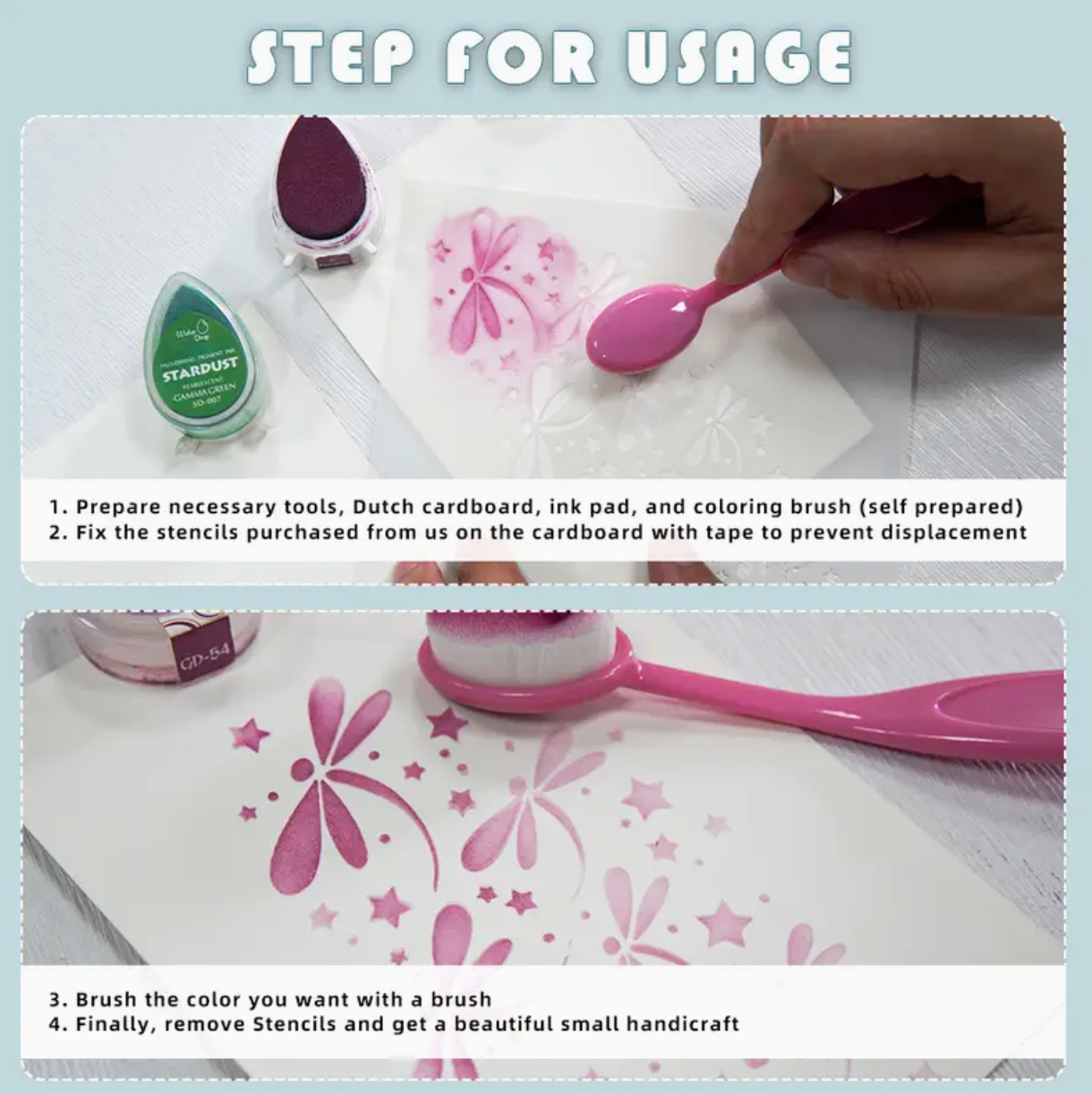 Seed Branches Stencil