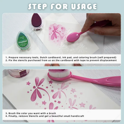 Seed Branches Stencil