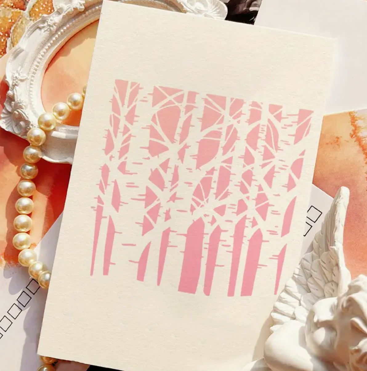 Forest Tree Stencil